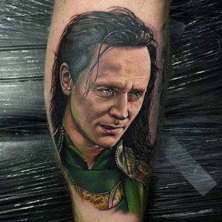 Chris Jones - Color Loki Portrait Tattoo